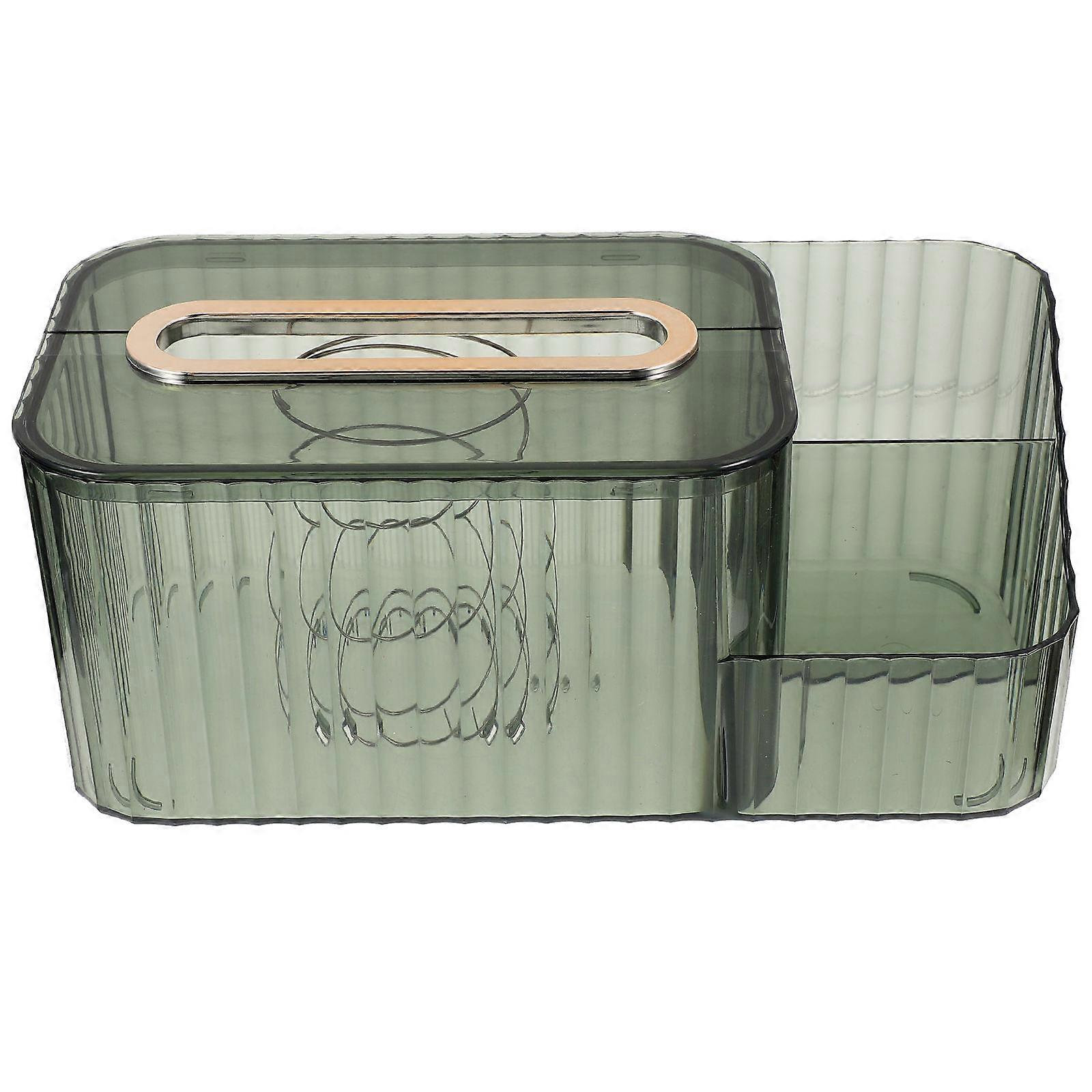 Organizing Desktop Storage Box For General Users With Green Color And Rectangular Shape 1Pcs
