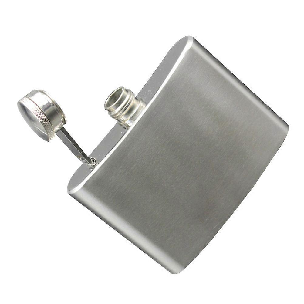 Square Leak Proof Drinking Flask Stainless Steel Wine Pot For Drinkers Collectors Use Size 8 1Pc