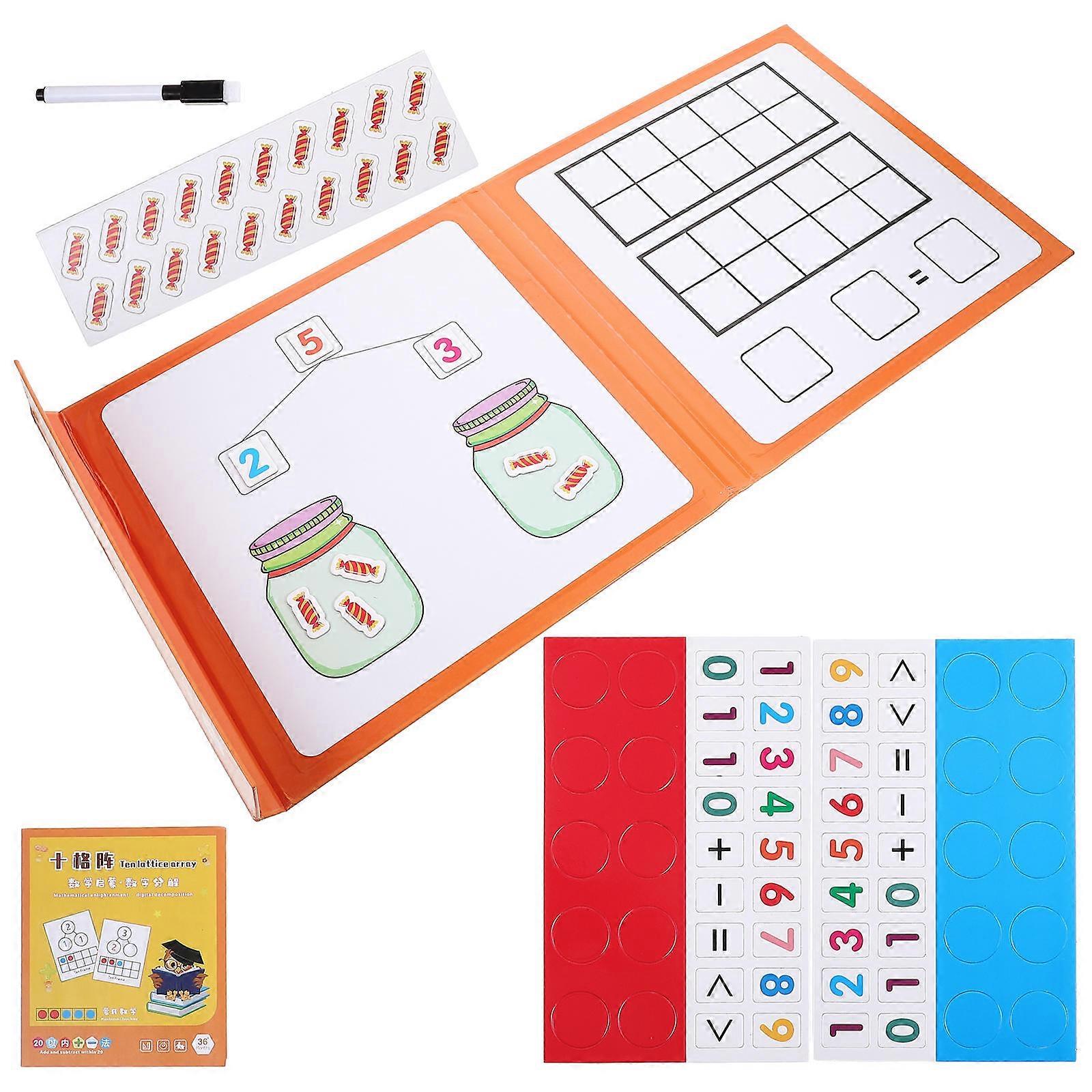 Learning Math Counting Toy For Children Home Education Square Grid Size 27X26CM 1 Set