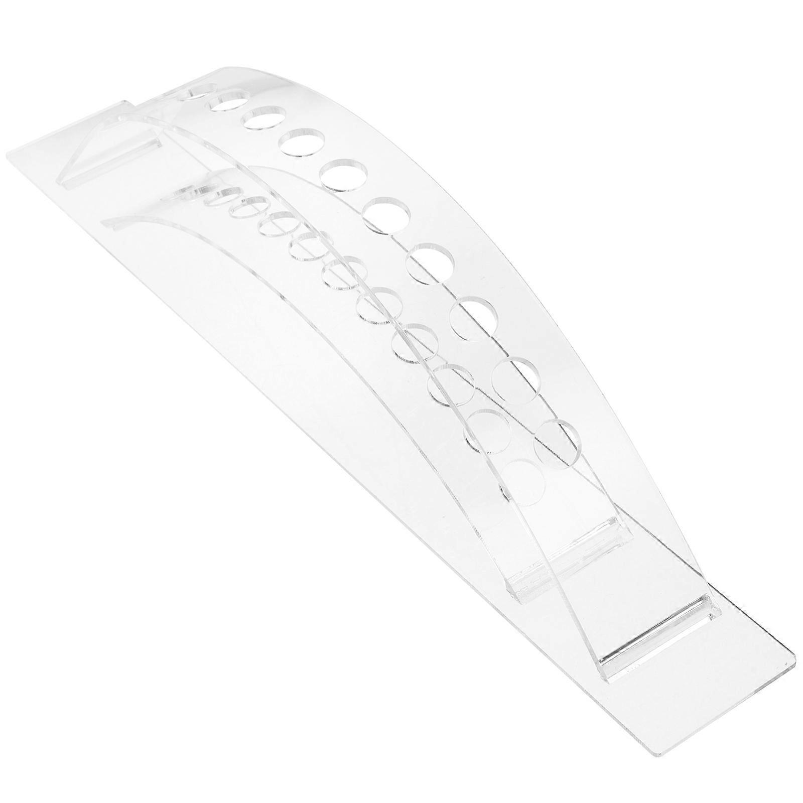 Acrylic Transparent Hair Accessories Organizer Box With 12 Holes For Home Use And Travel In Compact Design 1Pack