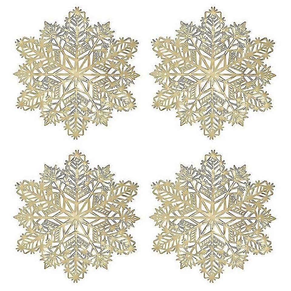 For snowflake placemats decorations snowflake tablemats b Red