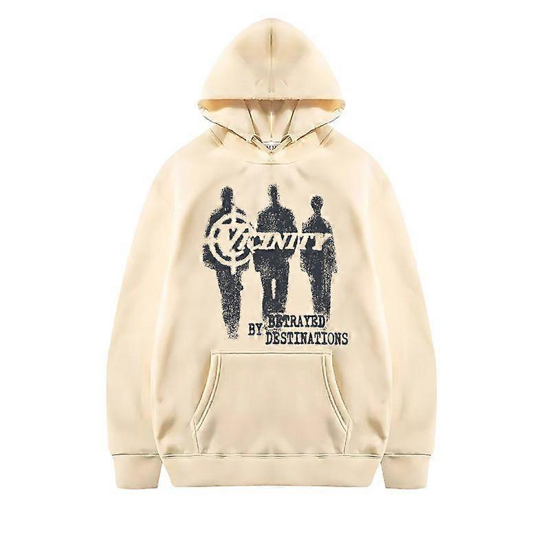 Vicinity Spring Hoodie With Graffiti, Loose And Lazy Fit For Both Men And Women