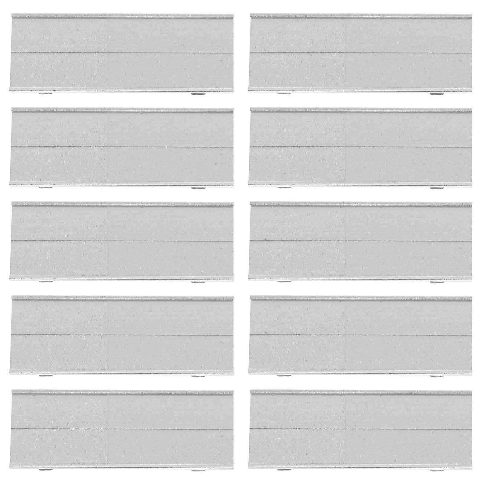 10pcs Name Badges Small Sign Holder Label Holder Reusable Name Tags Clothes Name Tag Identification Badges Name Tags With Clips