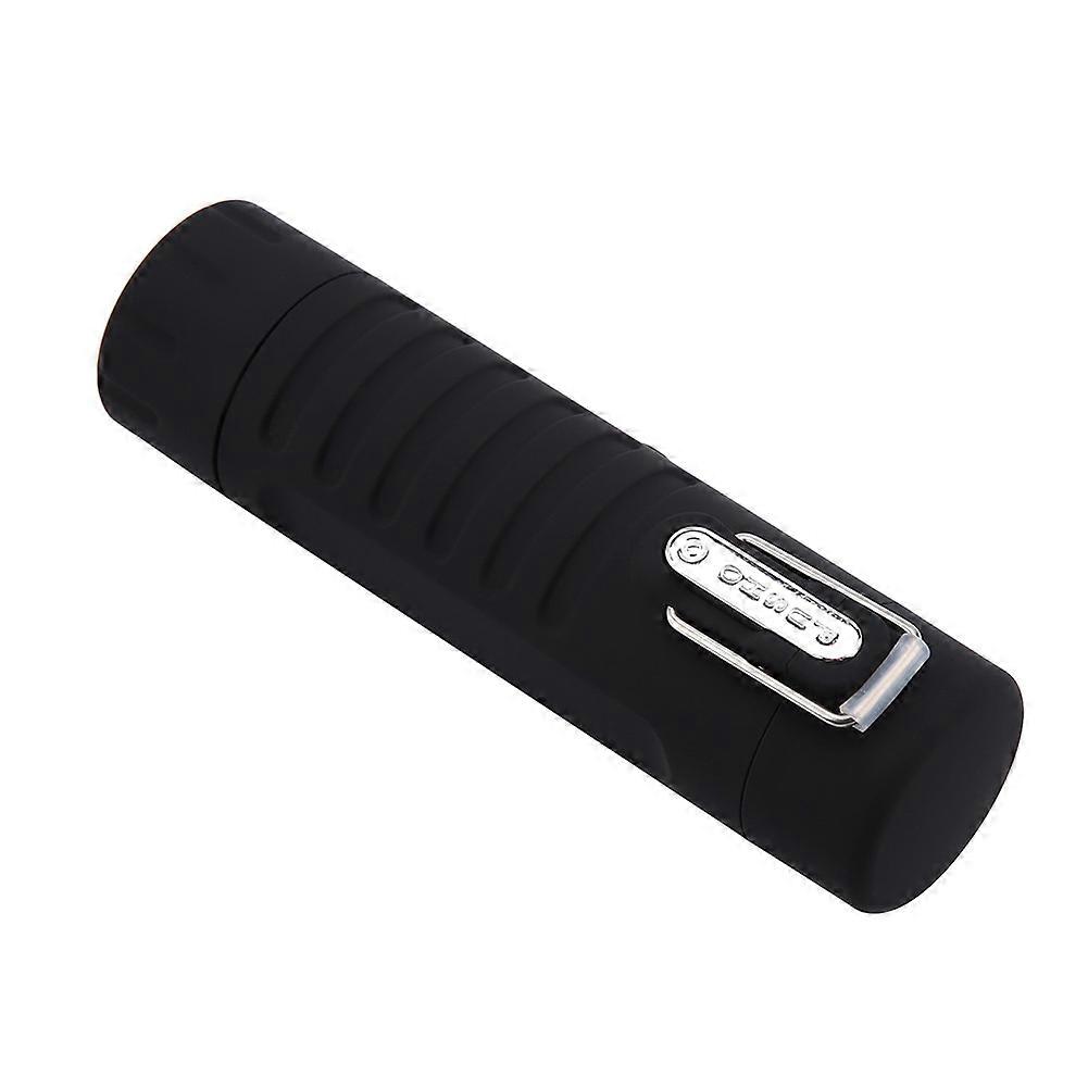 2 in 1 USB Dual Arc Cigarette Lighter Camping Waterproof LED Light Torch (Black)