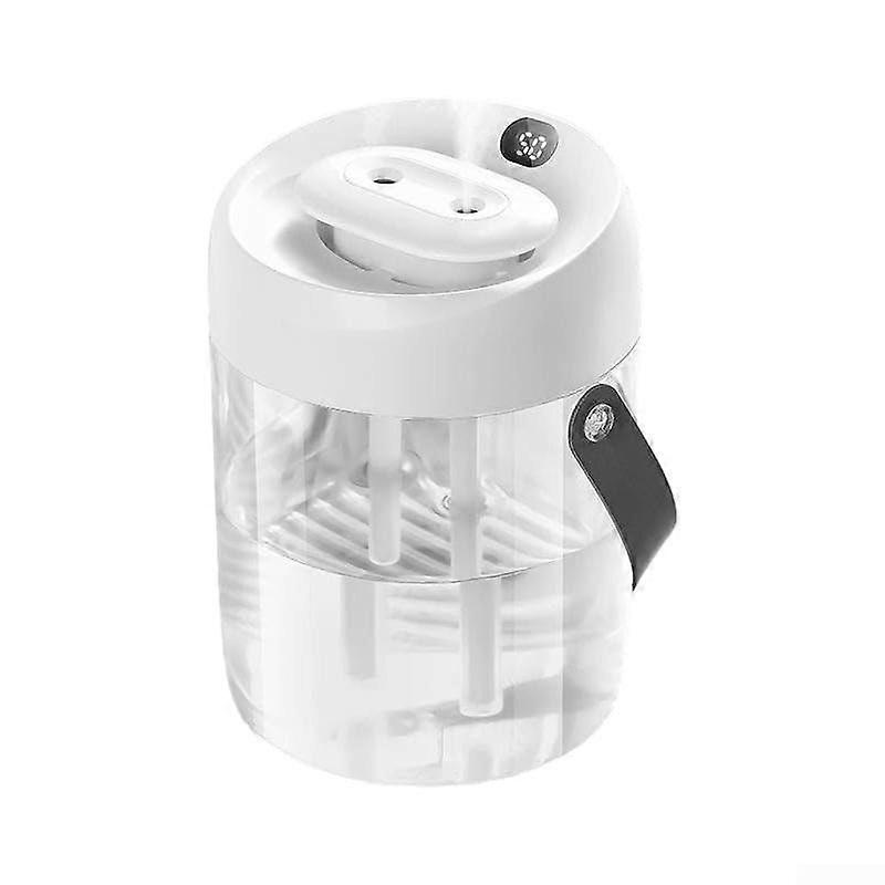Home Humidifier with Double Nozzle Design, 2L Capacity, and USB Connectivity (White)