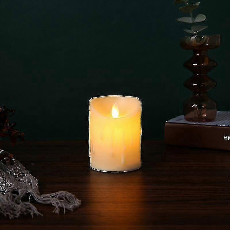 Flameless Votive Candles With Remote, 3pack Flickering Battery Operated Led