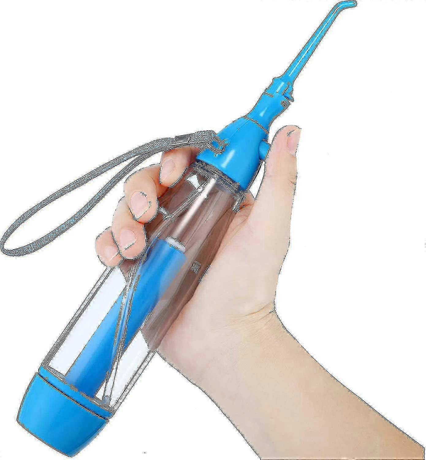 جهاز الري عن طريق الفم المحمول لتنظيف الأسنان - خيط تنظيف الأسنان بالماء اللاسلكي مع تقنية ضغط الهواء أداة طب الأسنان غير الكهربائية