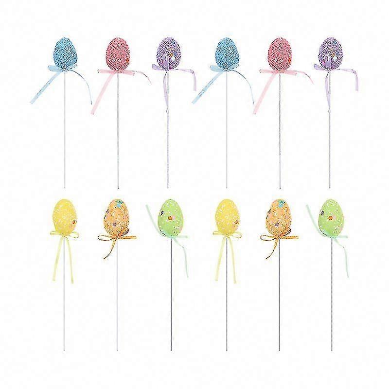 12pcs Foam Easter Eggs for DIY Crafts and Decorations