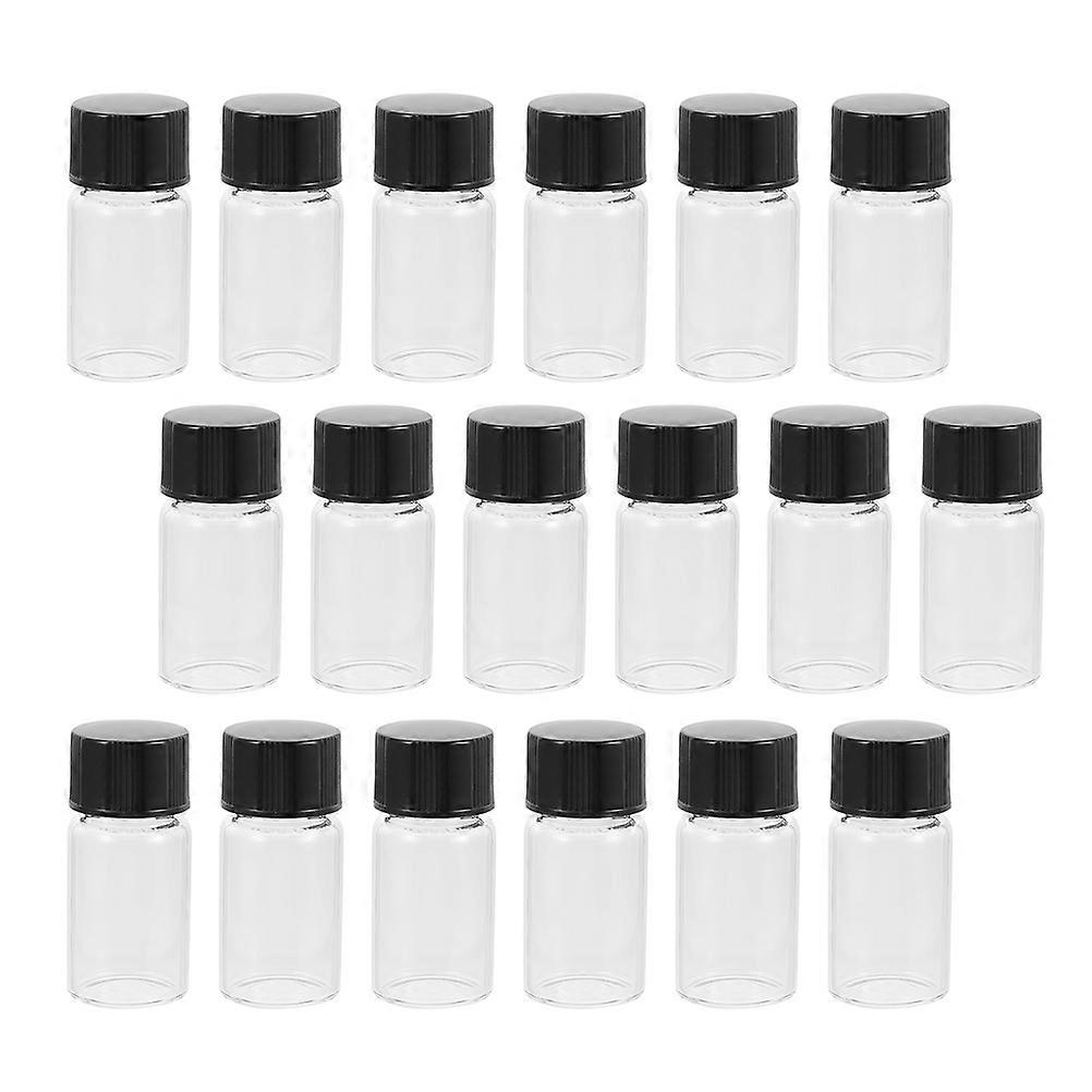Lab Chemical Reagent Bottles Glass Sample Bottles for Laboratory Industrial Applications Glass Sampling 20Pcs