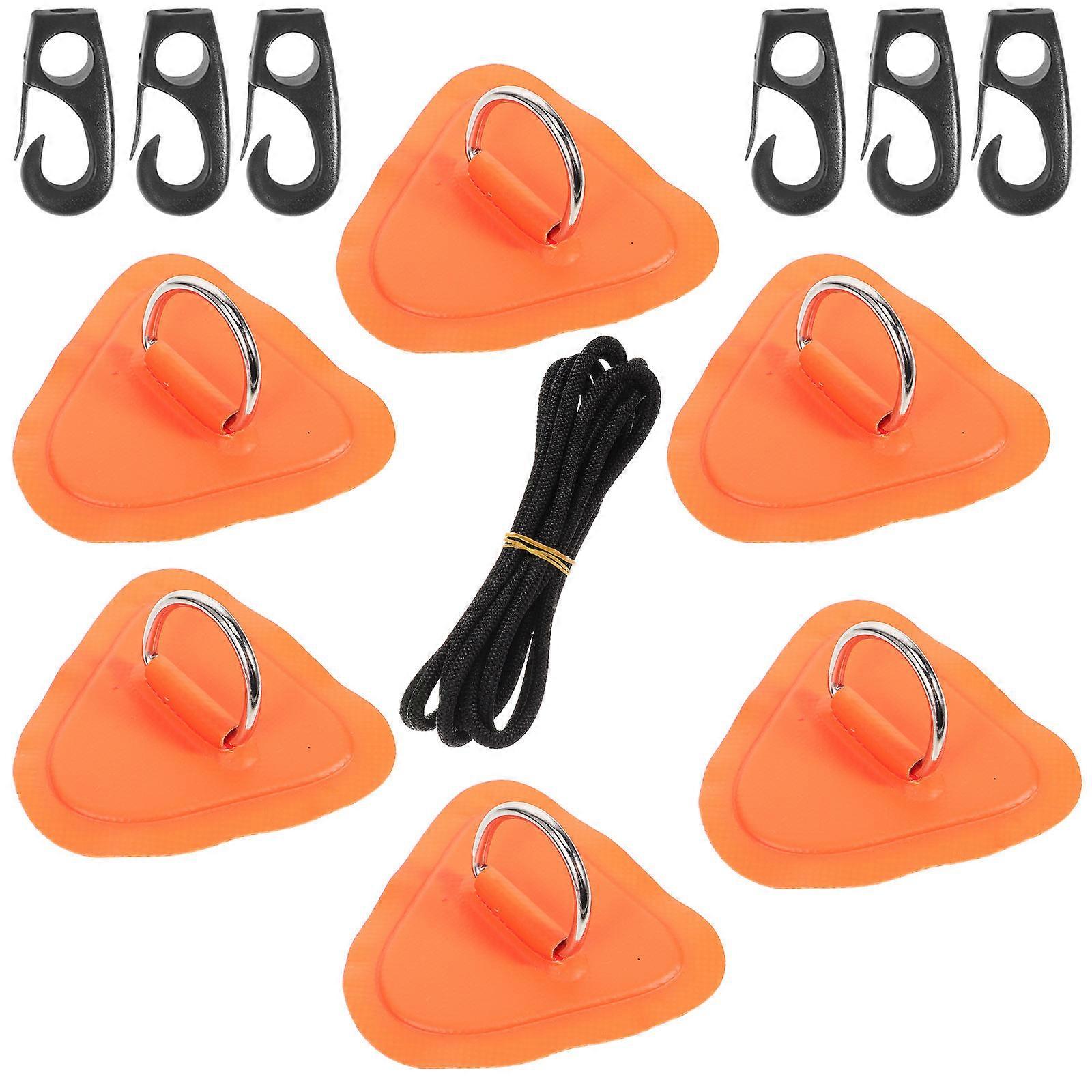 Inflatable Board Fixing Accessories D-Shaped for Surfing Water Sports Plastic Nylon Metal with 1 Set