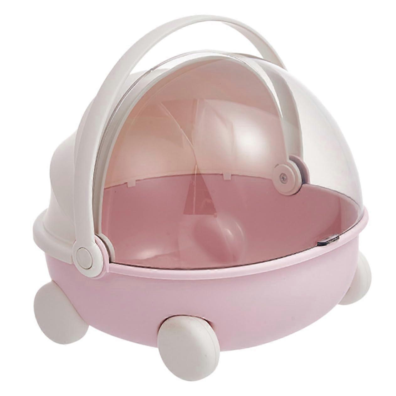 Sturdy Structure Design Remotecontrol Box Pen Holder Grids Storage Box Pink Ref: 3274