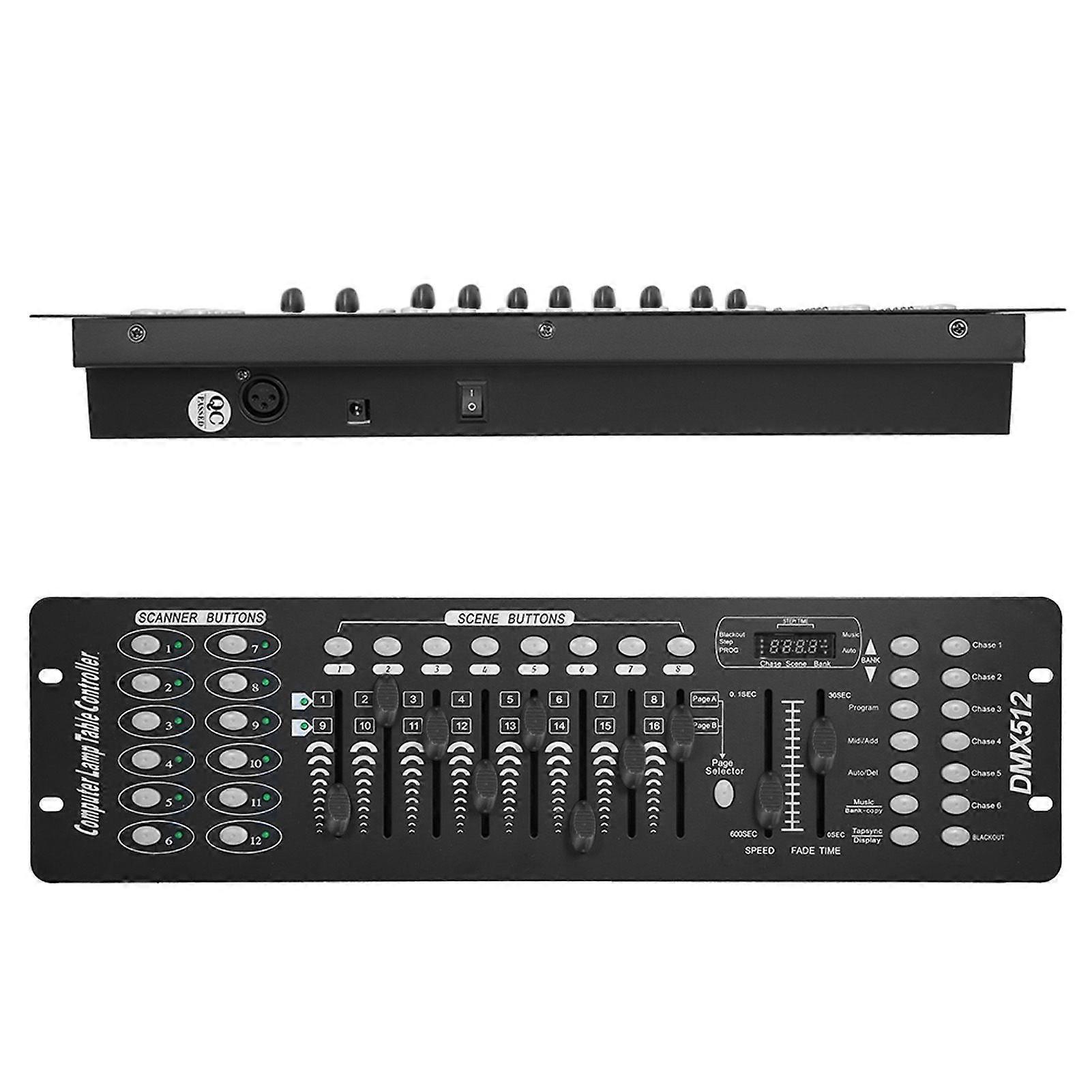 Mini 192 Channels DMX512 16CH Controller Console Stage Lighting Operator Equipment for Party Bar DJ Club School Concert