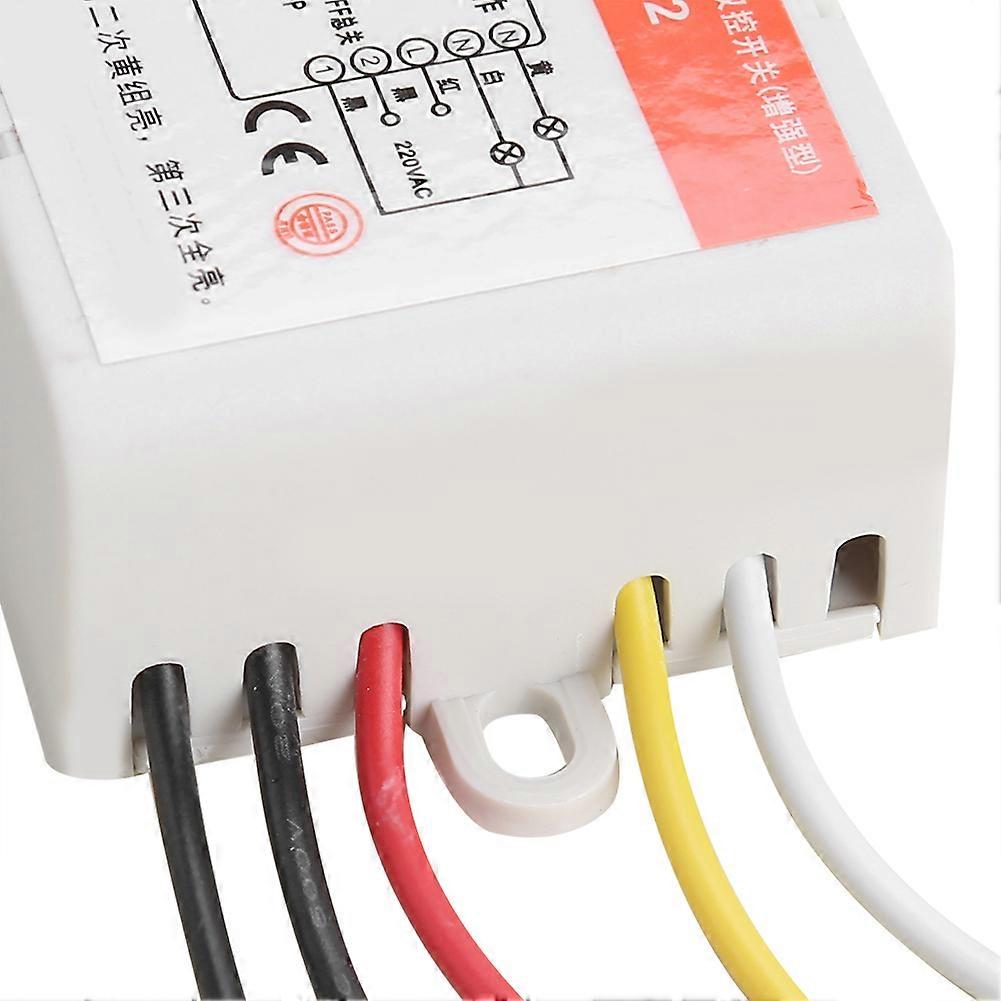 220V Wireless 2 Channel Light Lamp Controller Remote Set 7.5x4.5cm