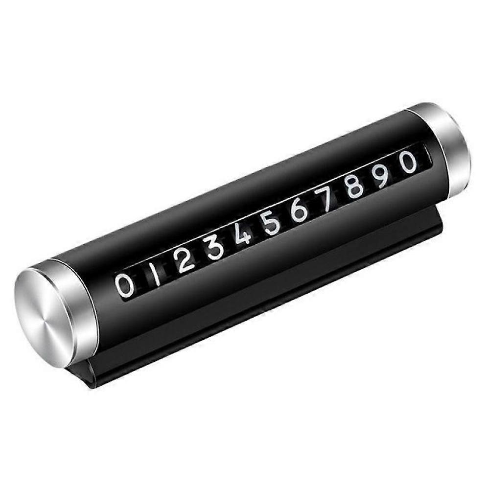 Stylish Car Parking Card Holder with Magnetic Mounting, Adjustable Roller for Easy Installation