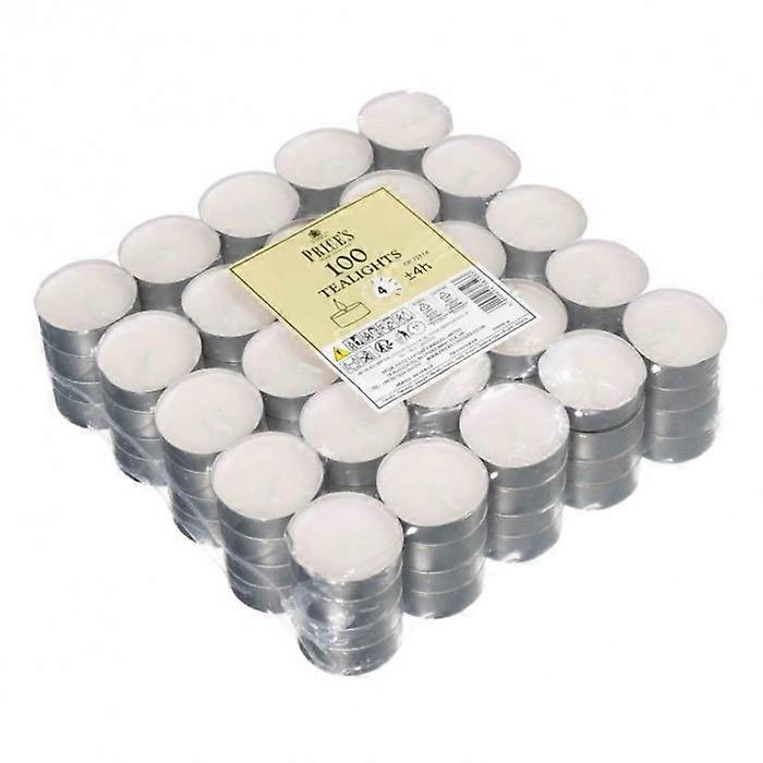 Price's Candles Tea Lights (Pack Of 100)