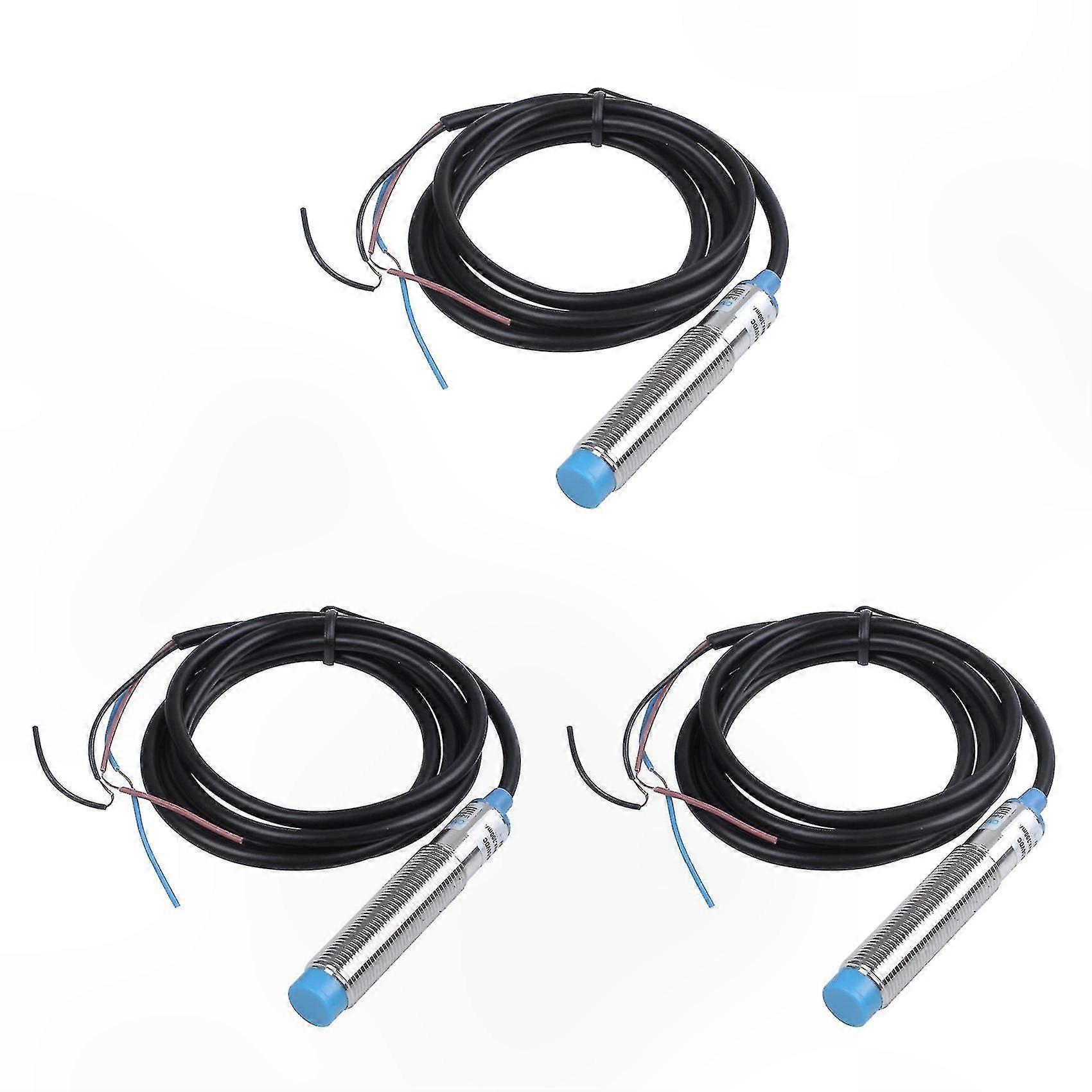 Cylindrical Inductive Proximity Sensor, 3-Wire PNP NO, DC 6-36V, 4mm Detection Distance