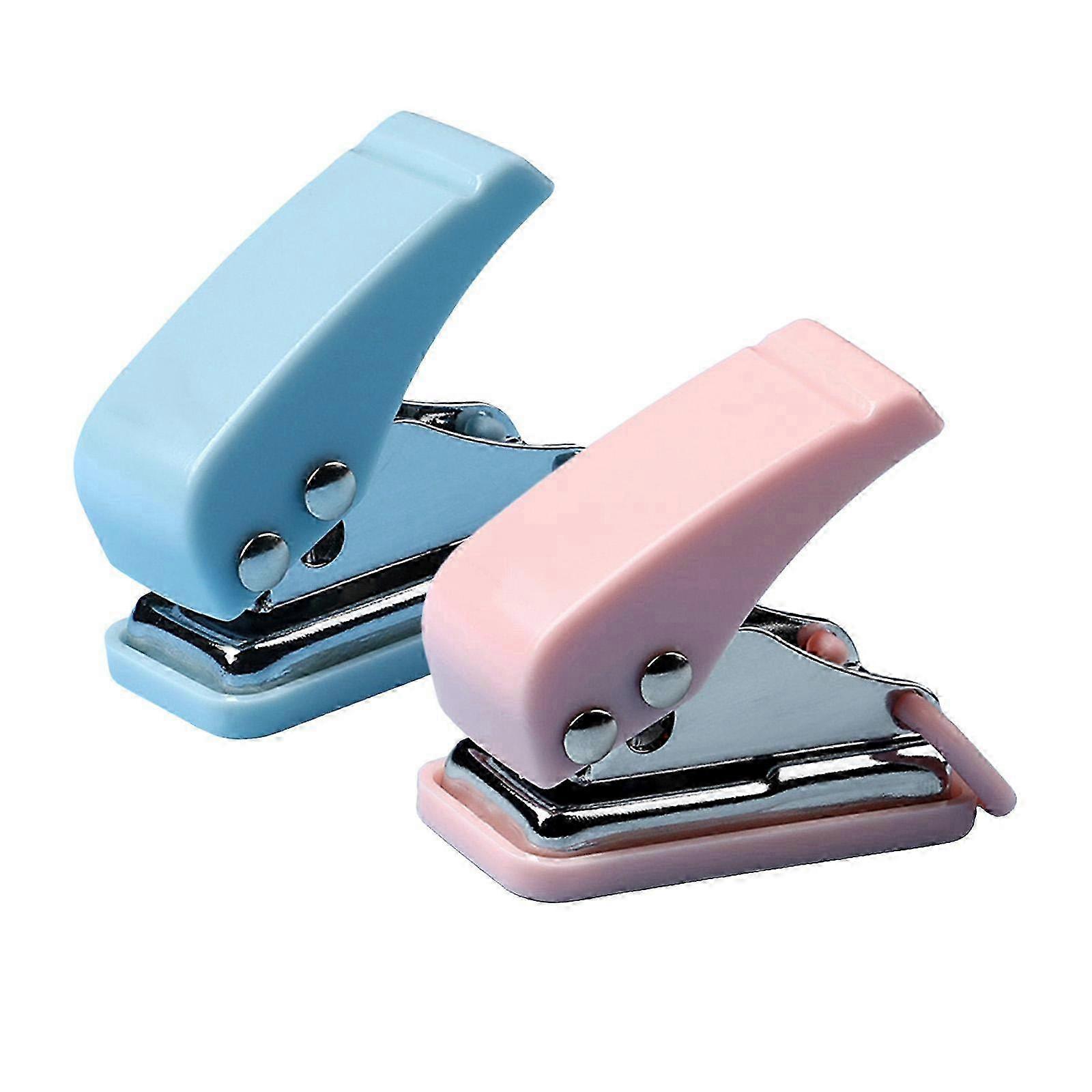 2Pcs Hole Paper Punch Tool for Adults Kids Easily Press Functional