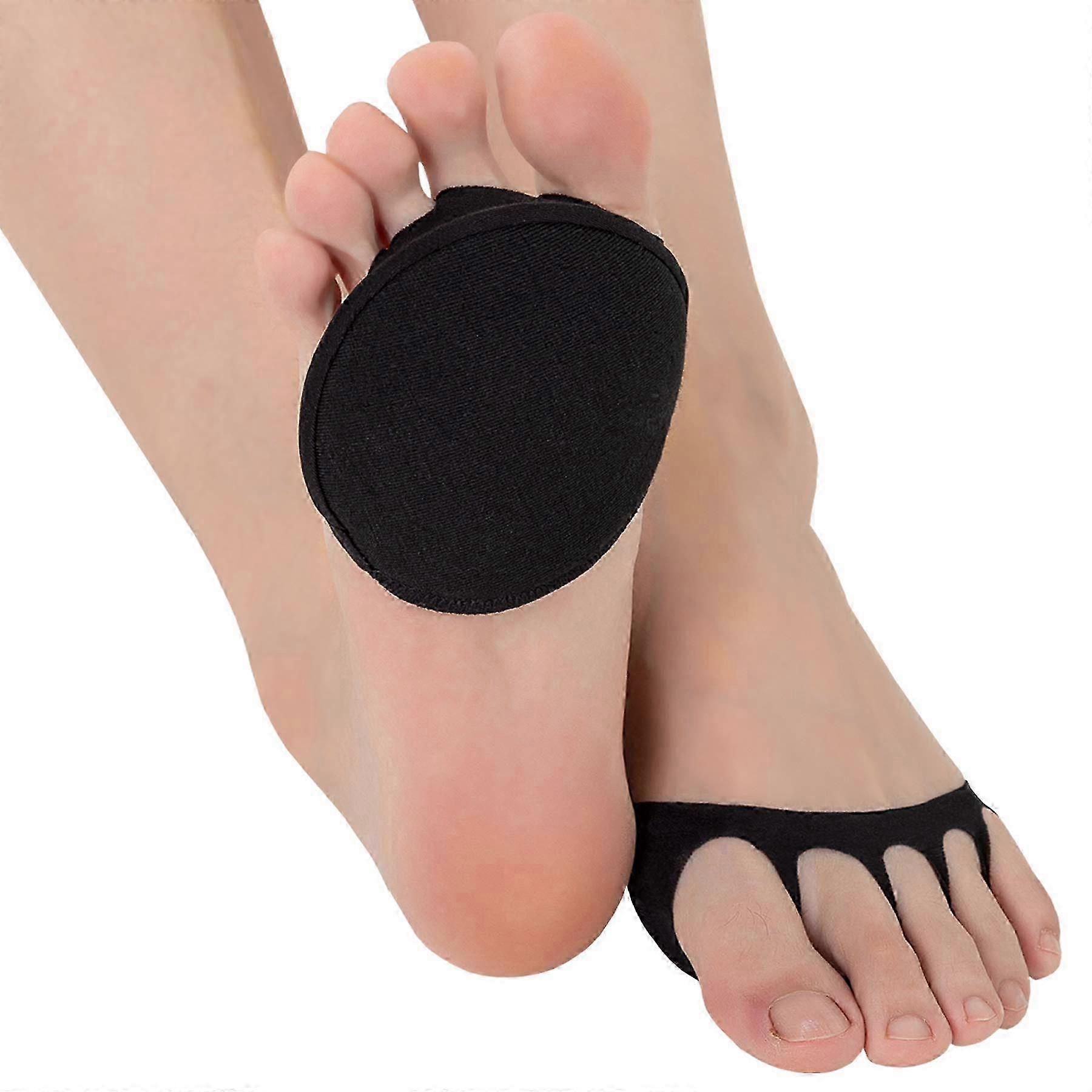 Half socks for sandals - toeless sponge liner with cushion support