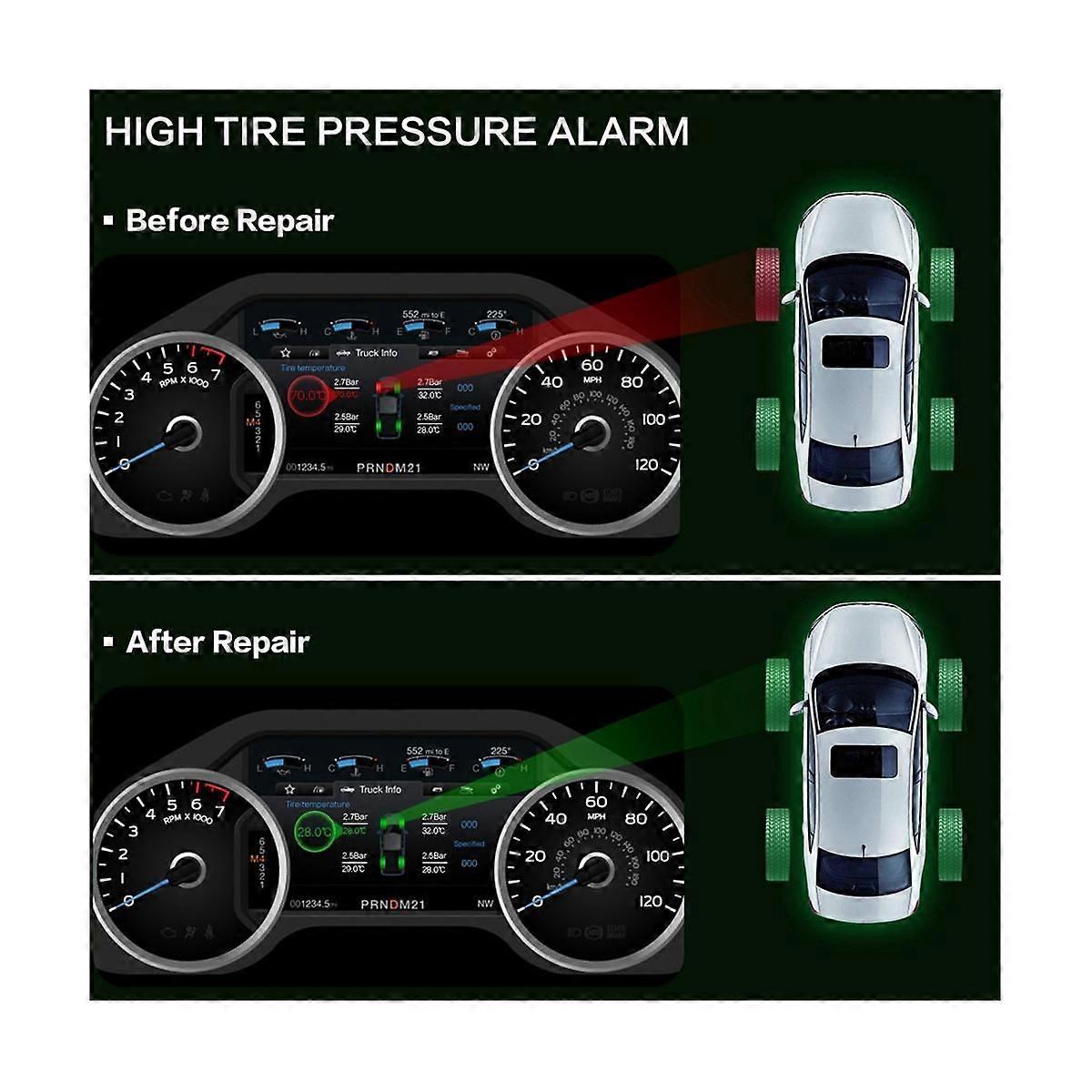 1Pcs Programmable MX Sensor 315MHZ+433MHz Universal 2 in 1 Tire Pressure Monitoring System TPMS Too