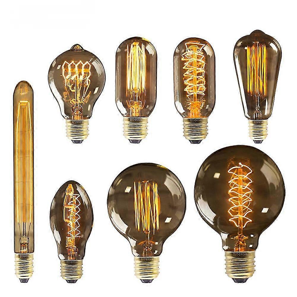 Retro Edison Bulb E27 220v 40w St64 G80 G95 G125 Ampoule Vintage Edison Bulb Incandescent Lamp Filament Light Bulb Home Decor