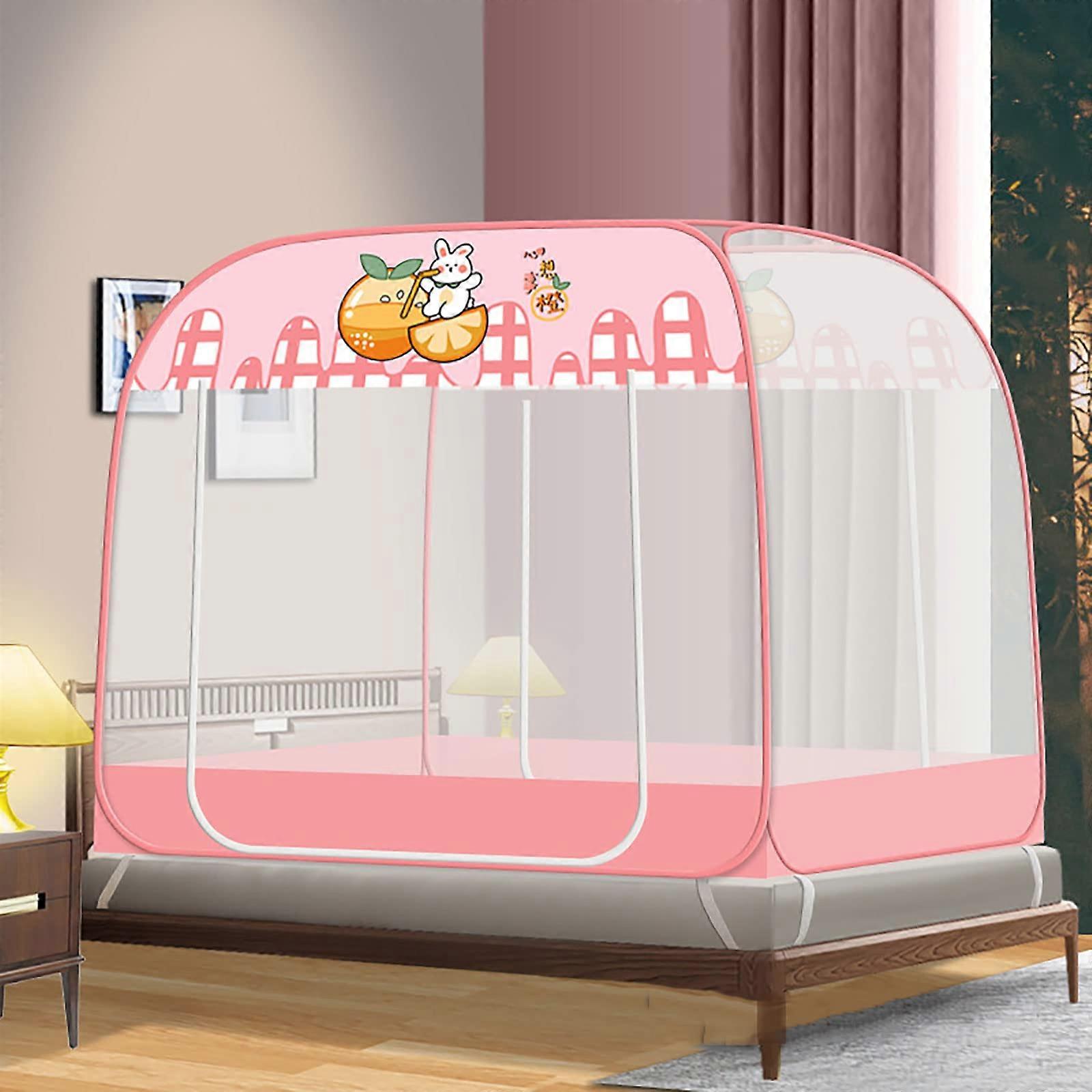 Foldable Mosquito Net For Bed, Pop Up Tent Netting, Portable Canopy Curtains, With Bottom For Baby And Adults