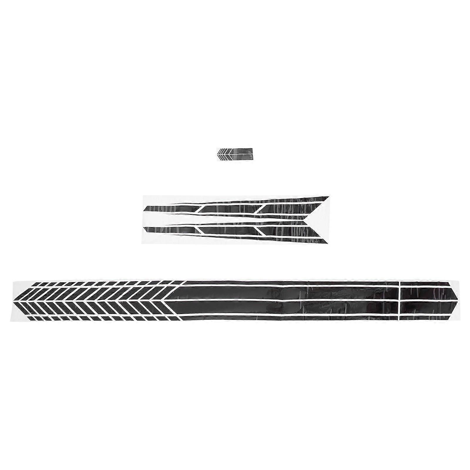 Striped Decal Practical Car Sticker for Decoration 1Set Durable PVC Material