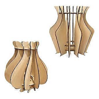 Jigsaw Puzzle Vase - DIY Rose Bouquet Display Set with Stand: Perfect Home Office Decoration
