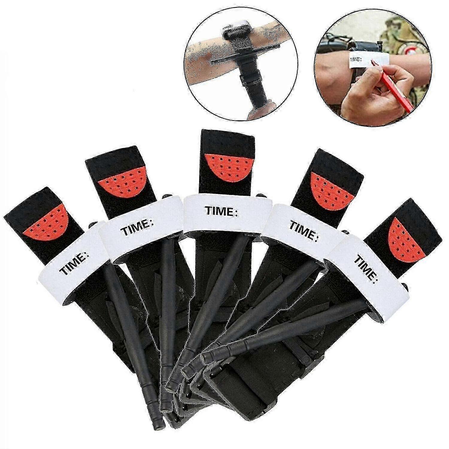 5 Pcs Quick-Release Tourniquet for Outdoor First Aid Kit