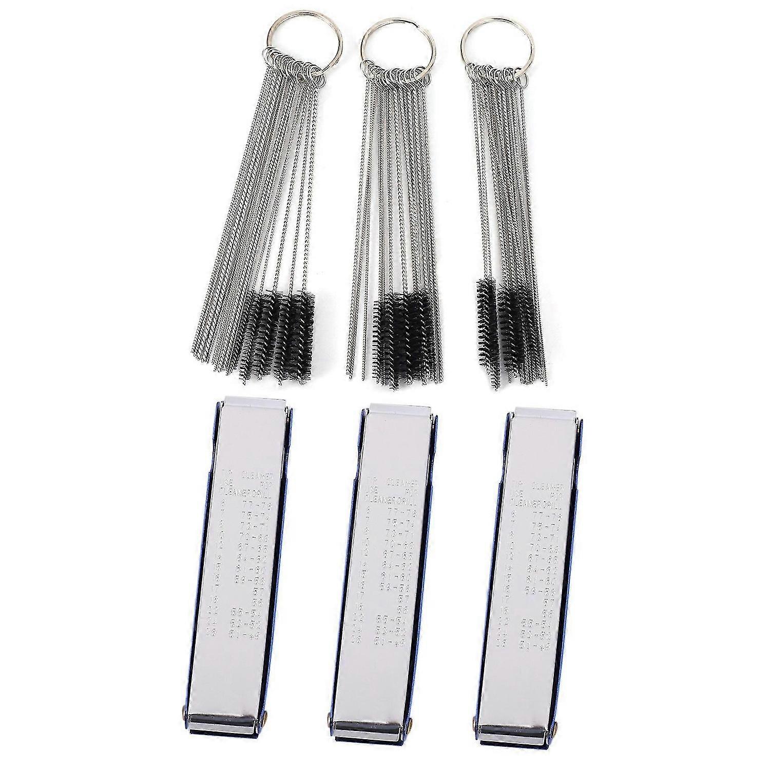 3 Sets Carburetor Carbon Jet Cleaner Wire Torch Tip Cleaner Tool