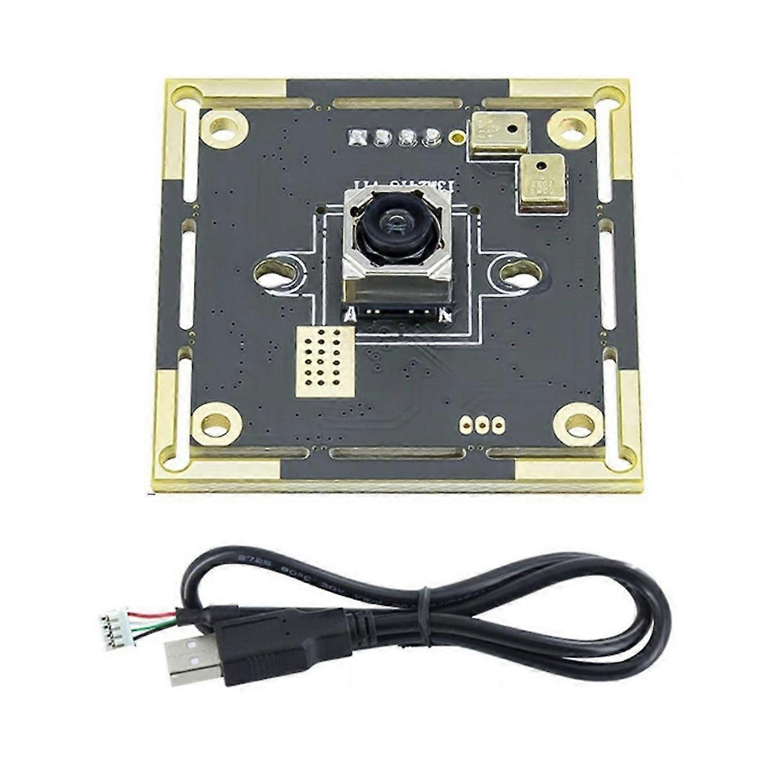 13MP USB Camera Module 120 No Distortion Auto Focus Camera Module 4160x3120 OV13B10 Built-in Mic for Computer