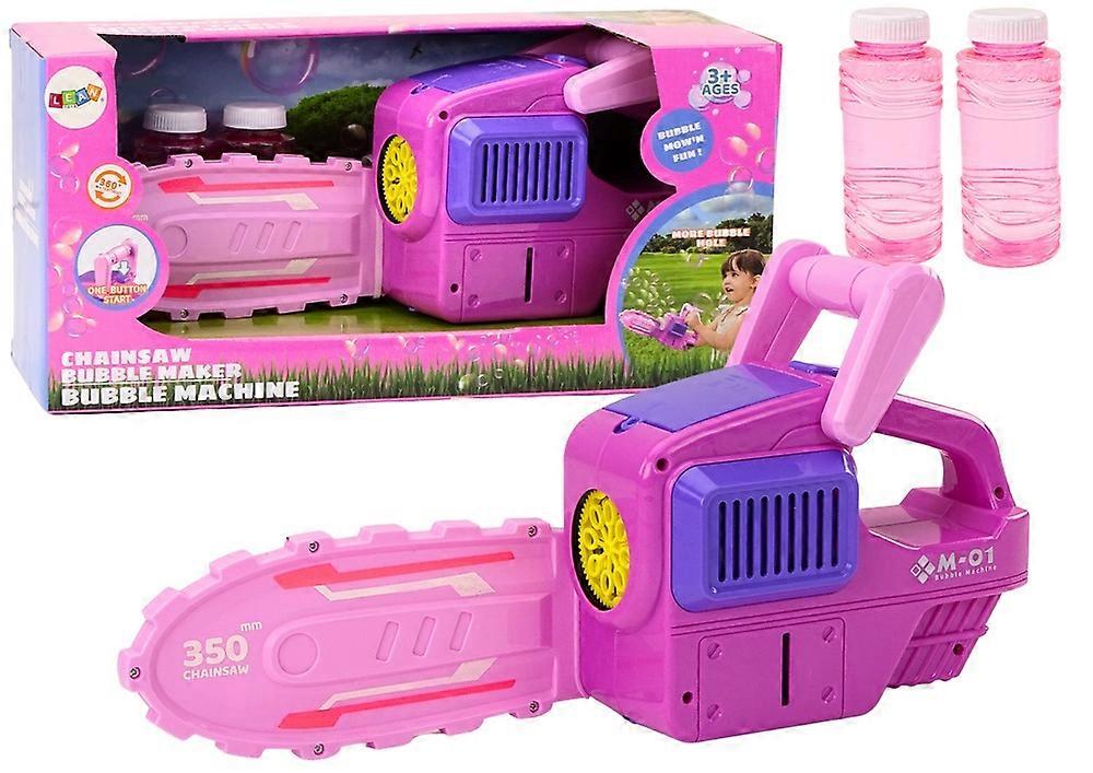 Pink Chainsaw Bubble Machine: Creative Play for Kids
