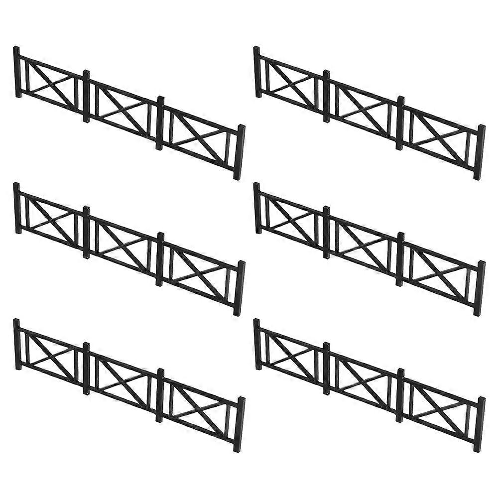 Miniature Plastic Fence for Model Building Landscape 24Pcs Set
