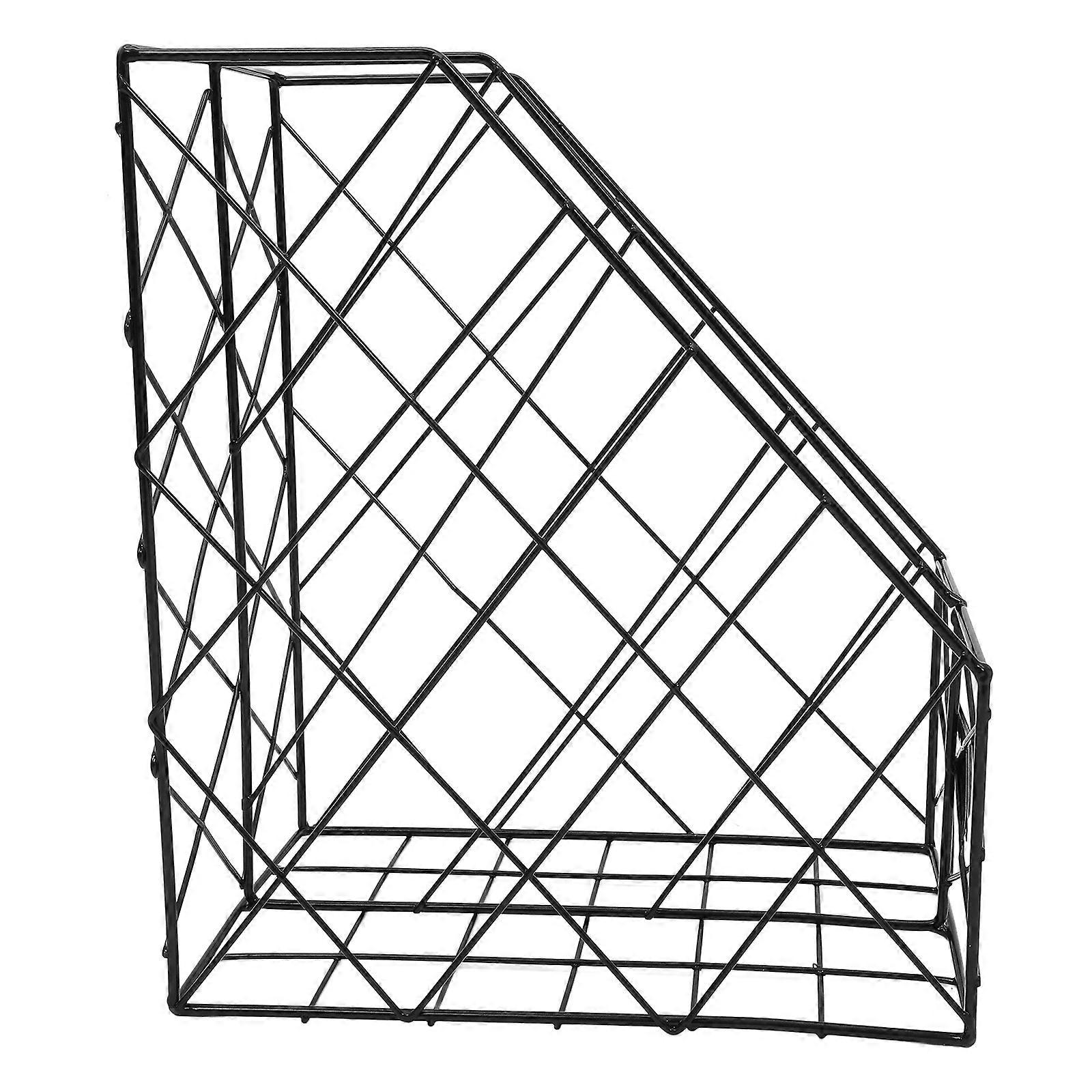 File Organizer Metal Mesh Document Rack for Desktop Storage Use