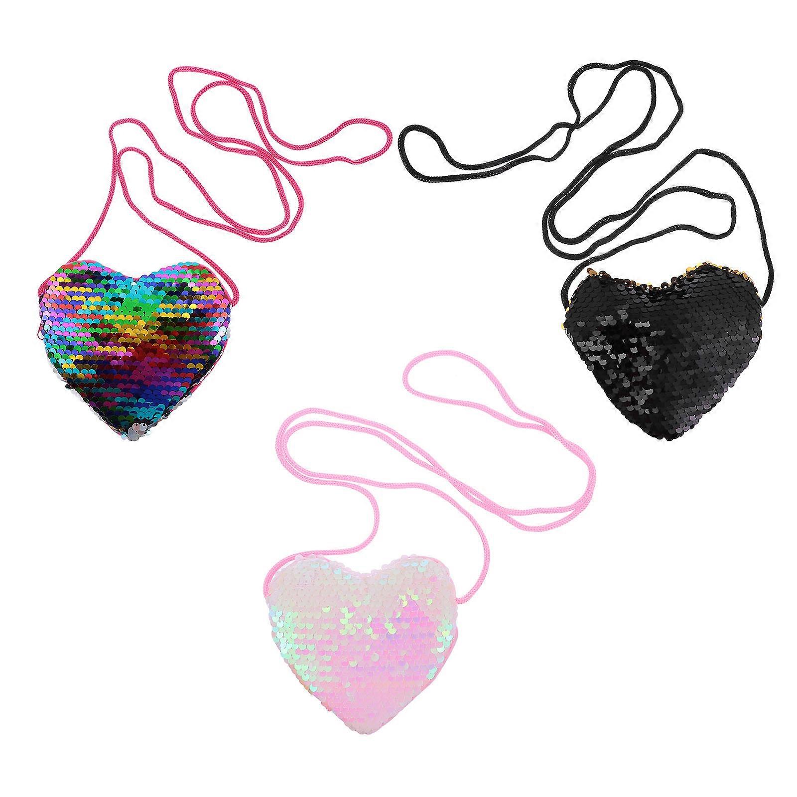 Coin Purse Girls Daily Use Assorted Color Portable 3Set