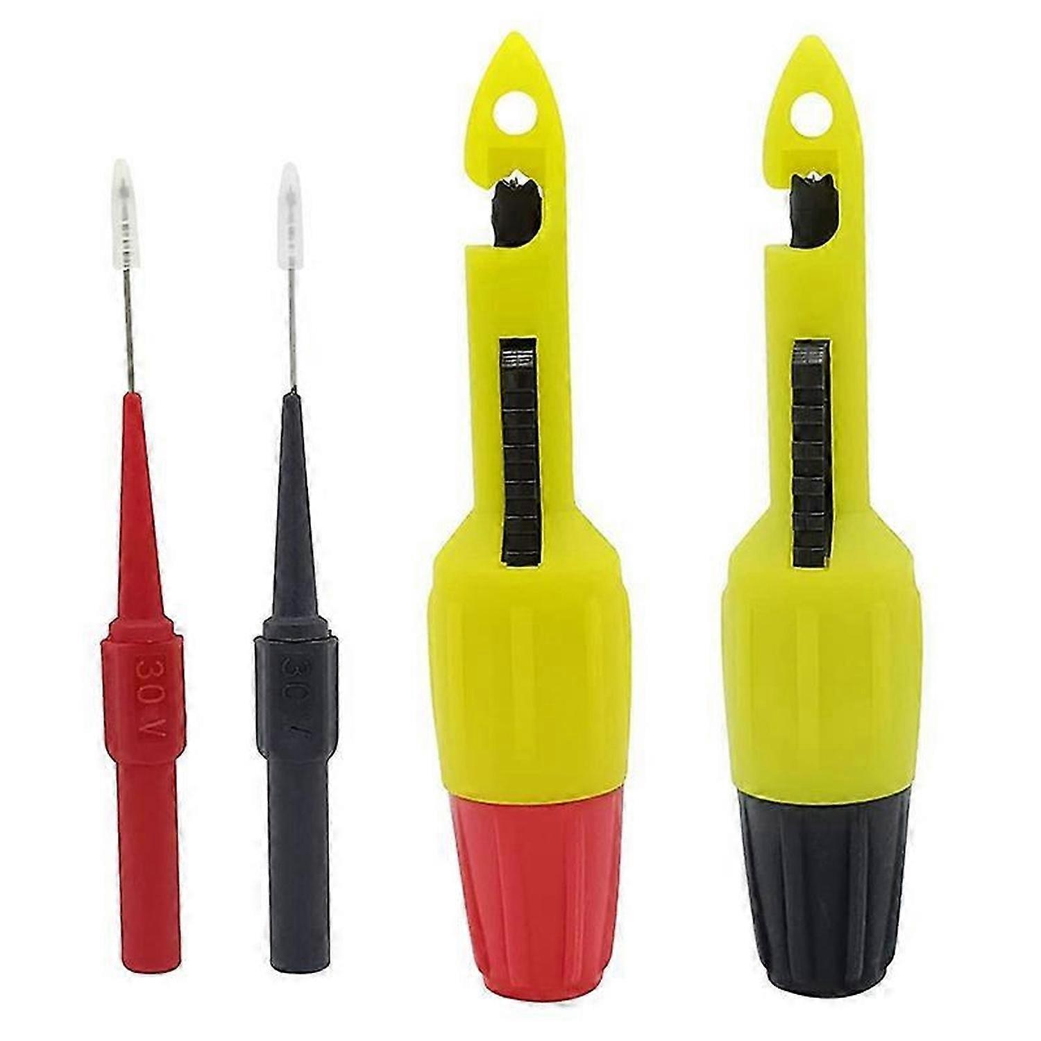 2 Pack Wire Piercing Probe Insulation Piercing Clip with Insulated Wire Piercing Probe,Inspection of