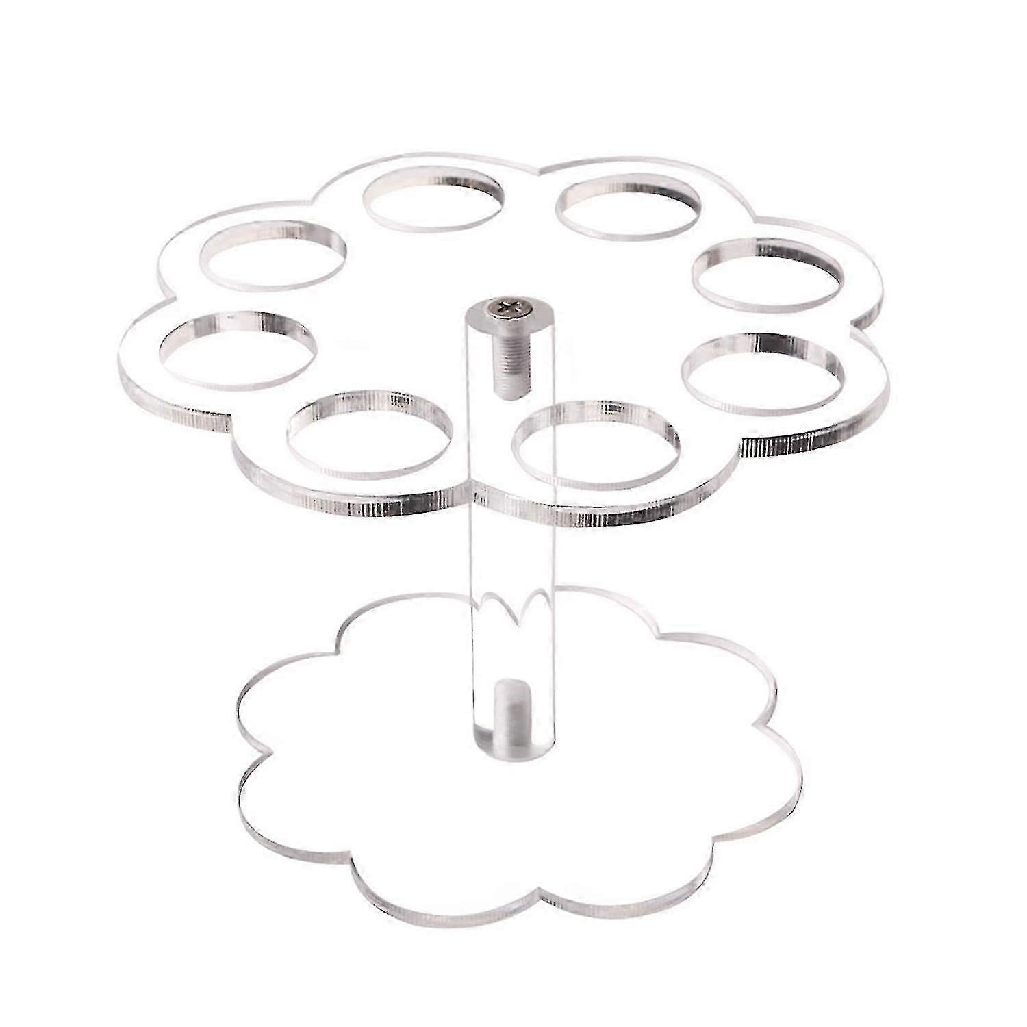 Ice Cream Cone Holder Detachable Acrylic 8 Holes Wedding Buffet Waffle Cone Display Stand for Party