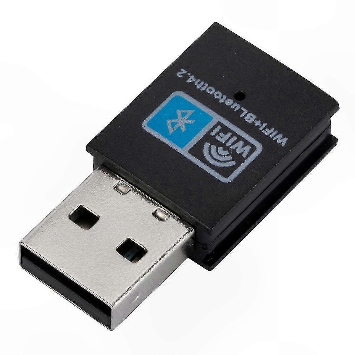 Wireless USB 2.0 Adapter with Bluetooth, 150Mbps Networking for PC and Laptop Computers