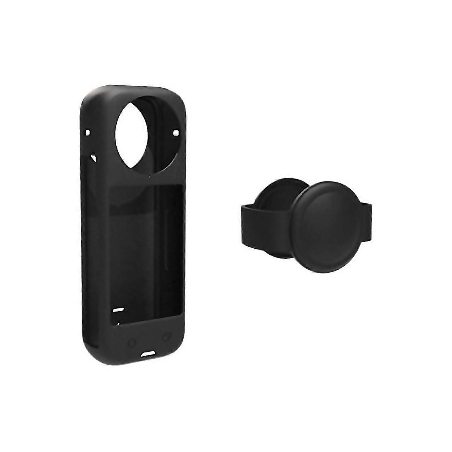 For Antiscratch Silicone Case For X4 Lens Cover Cap Black