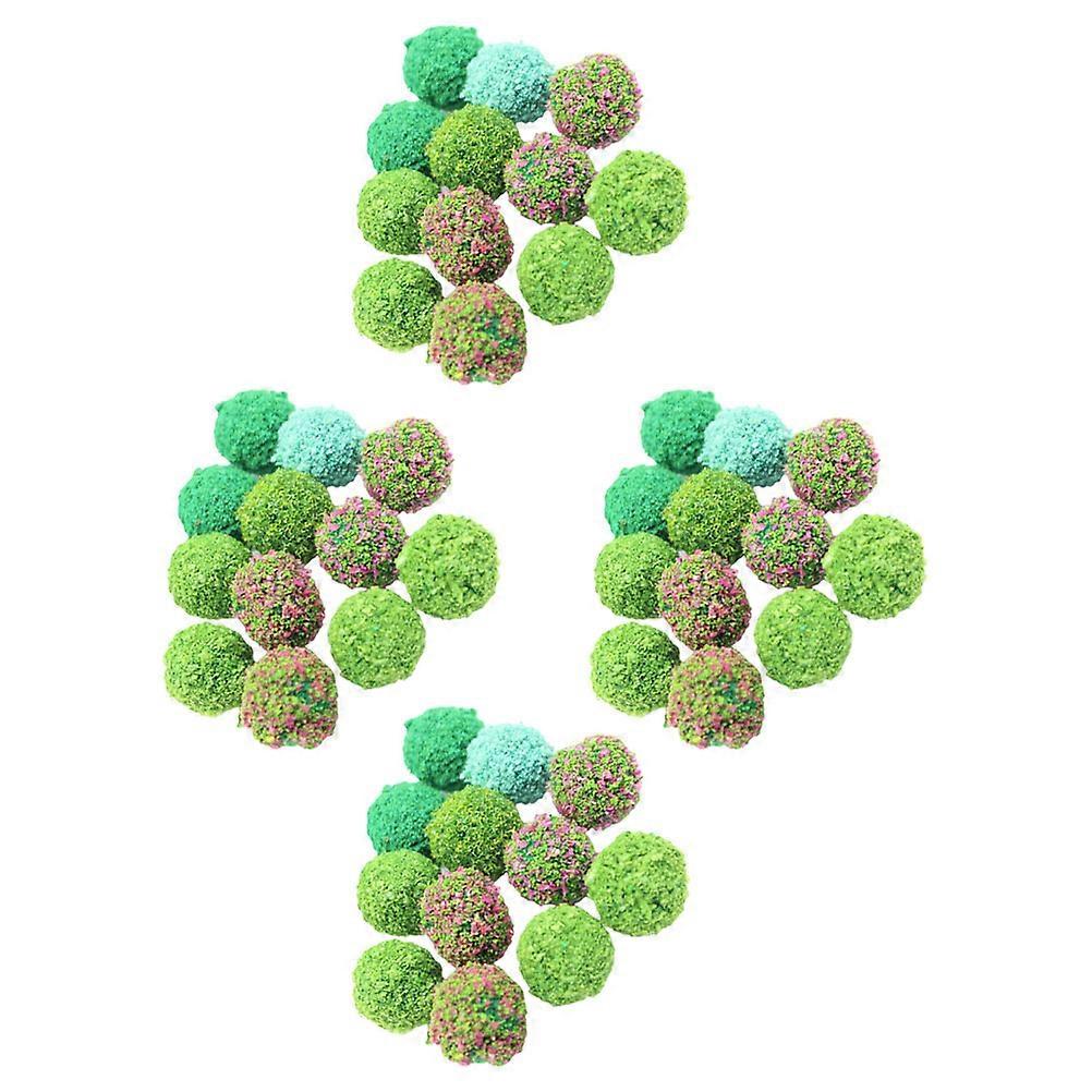 50Pcs Round Vegetation Groups for Sand Table Models and Railway Layouts European Model Craft Durable Construction Ornamental Display