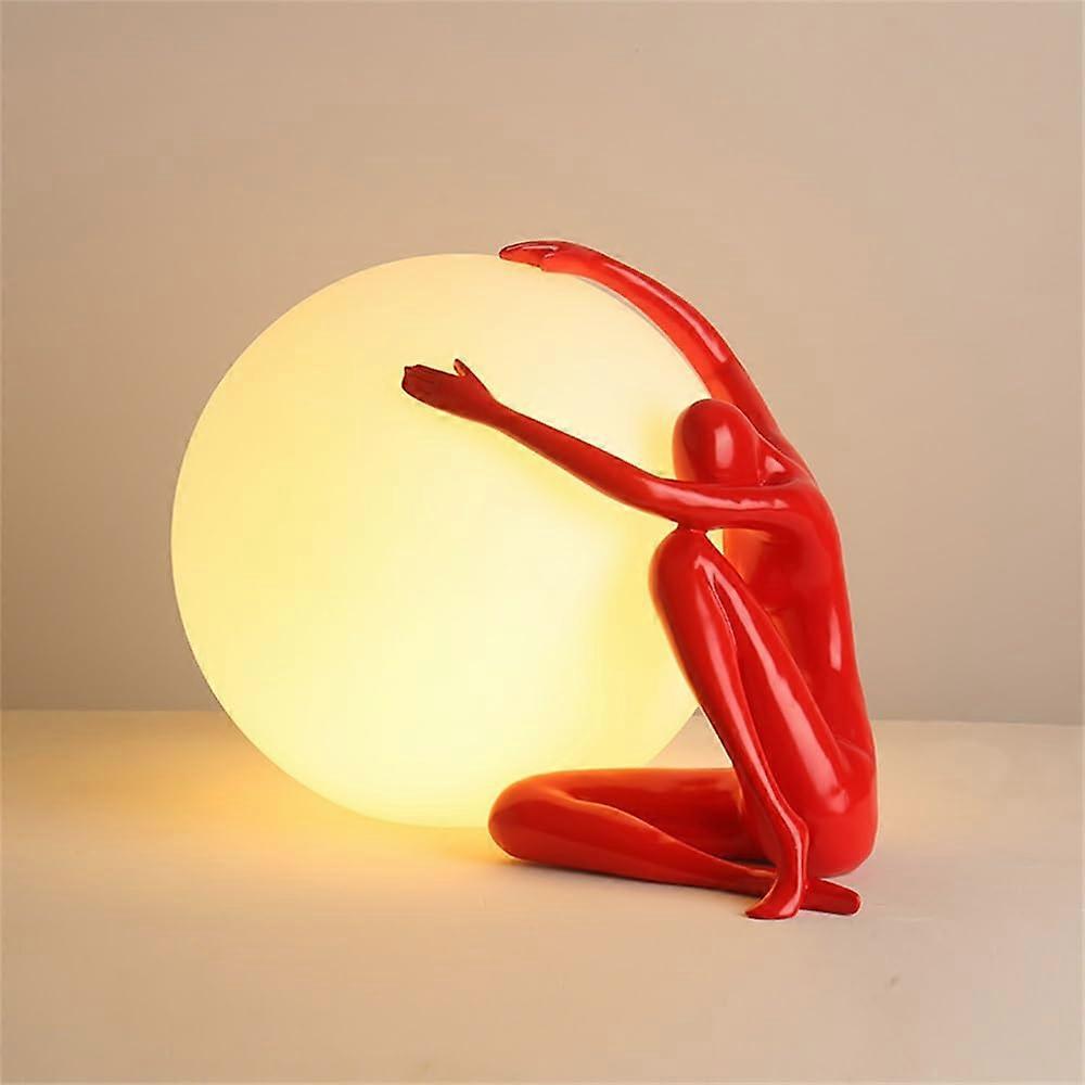 Desk Lamp LED Resin Nordic Style Table Light With Glass Accent, Children's Decorative Light, 1 Piece