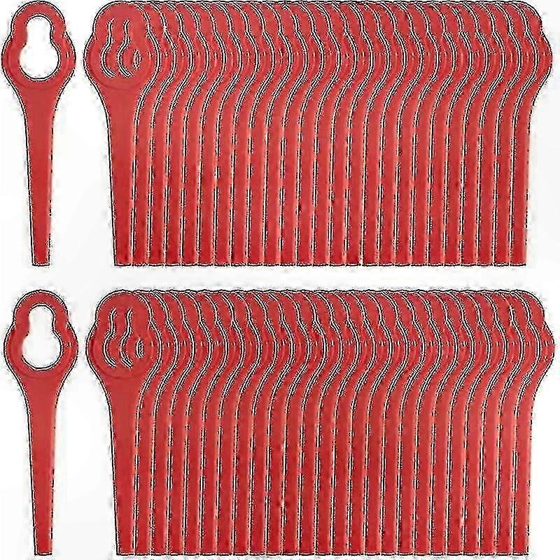 50-Pack Durable Plastic Blades for Cordless Edgers, Enhanced Cutting Performance, Fits 20V 40V Models