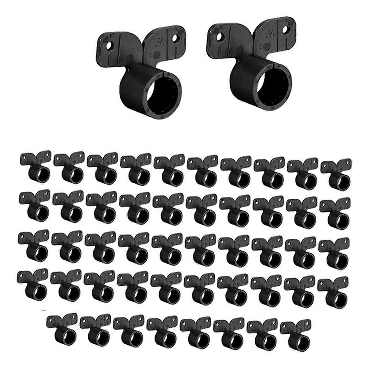 50 Pcs Suspension Pipe Clamps Butterfly Style Pex Tubing Clamps Pex Tubing Pipe Support for Pex, Copper 1/2 Inch