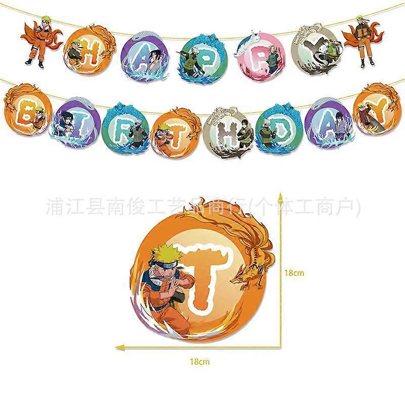 Naruto theme Naruto Sasuke birthday party decoration scene layout