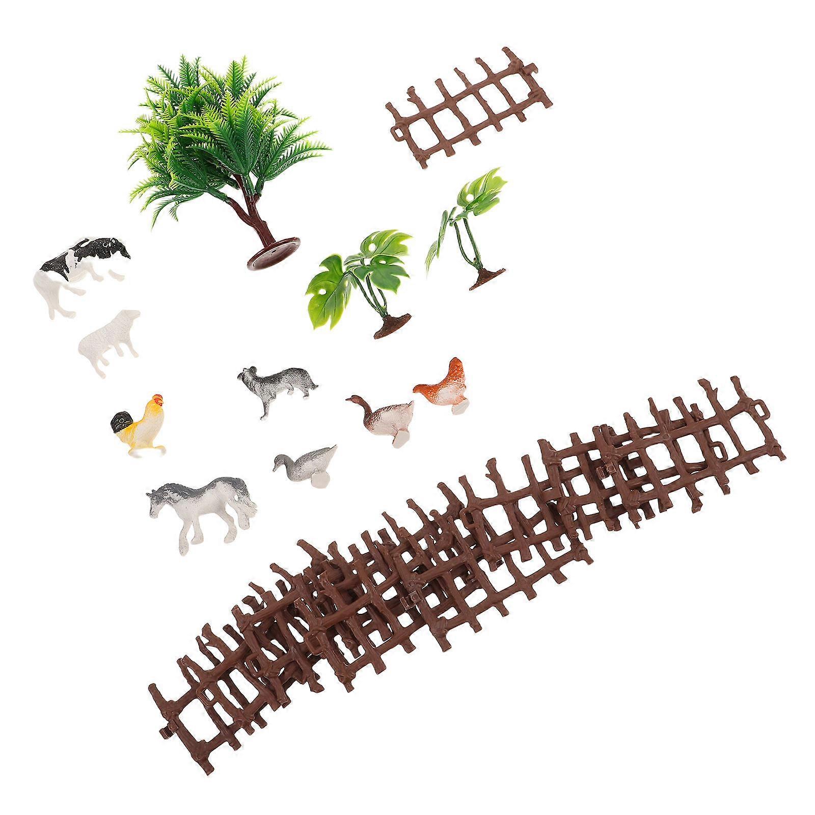 Farm Scene Figurines Realistic Set for Role Play Learning 3Sets