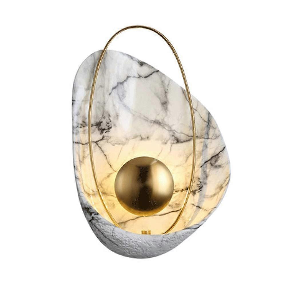 Lamp LED Wall Sconces Modern Minimalist Brass Shell Light Model V Energy Class A For Living Room And Bedroom Decor