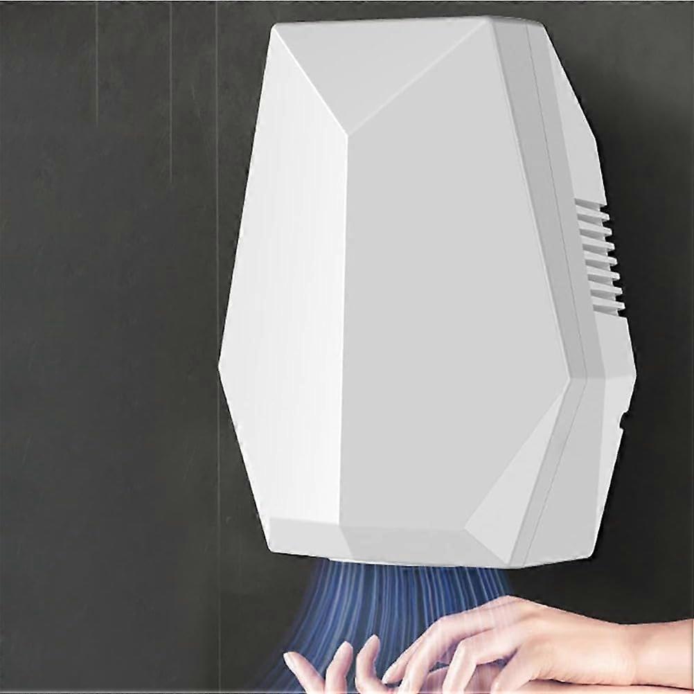 Hand Dryer Upgrade, 1600W Compact WallMounted, NoDrill Installation, Automatic Sensor, White, Home Kitchen Hotel