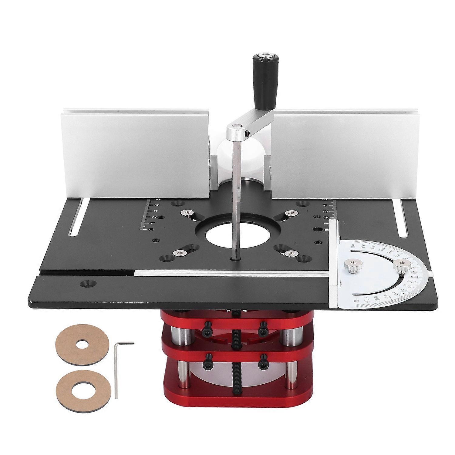Feature:
1. Versatile Woodworking Accessory: This router lift base kit is ideal for woodworking mach