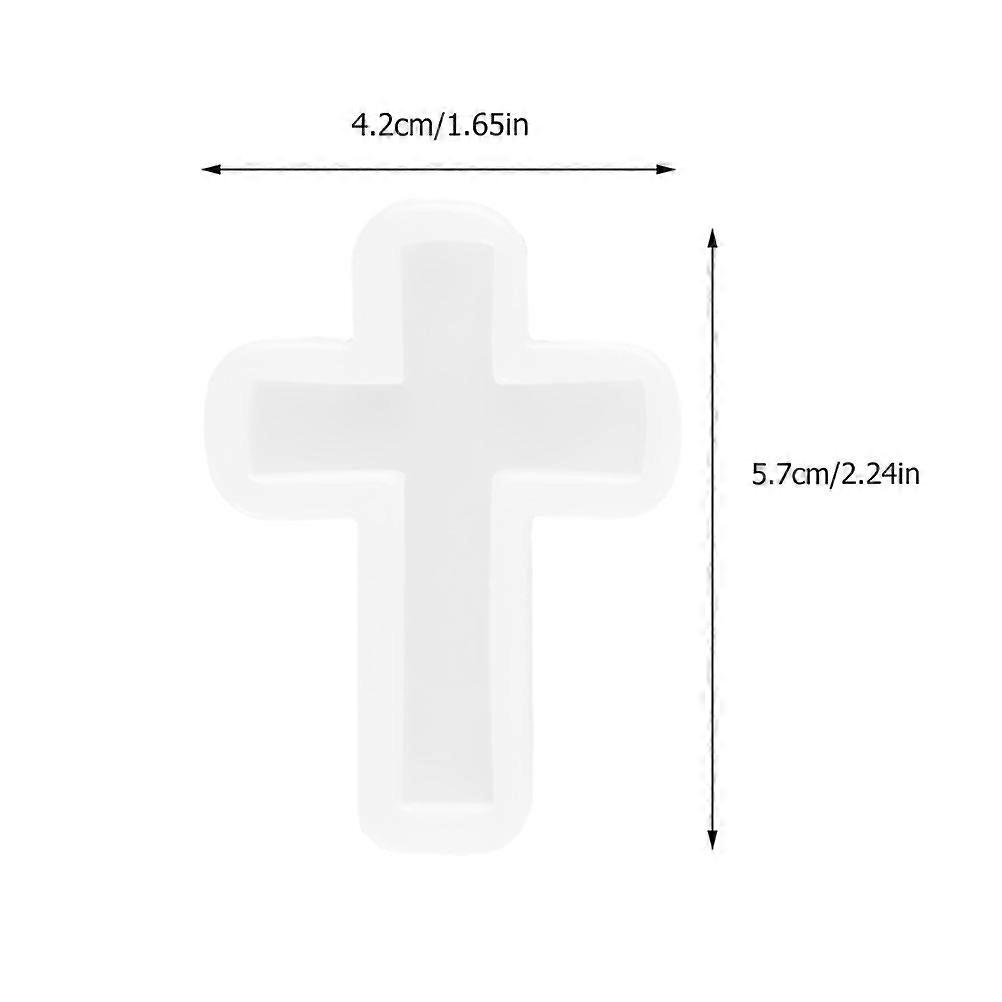 Adornment Silicone Mold for DIY Cross Shape Craft 16Pcs Set
