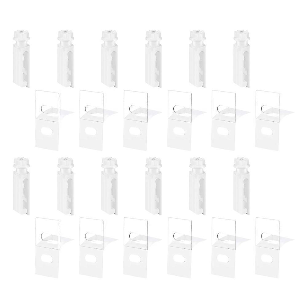 36Set Vertical Blind Stem Replacement Repairing Tools Transparent PVC Ideal For Office Decoration With Minimalist Design