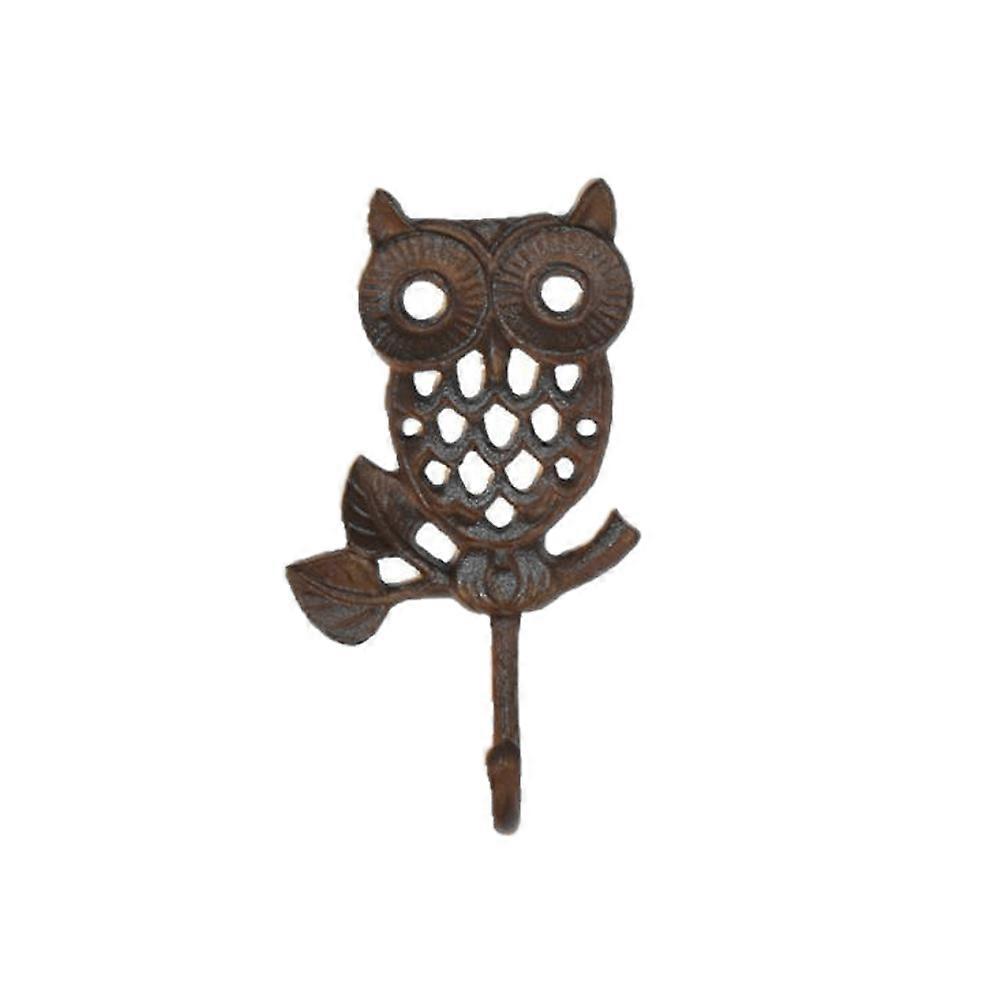 Towel Hanger Cast Iron Door Back Hook with Owl Shape for Hanging Towels 3Pcs